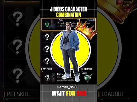 J Biebs Character Combination | J Biebs Free Fire Ability | Br Rank Best Character Combination #ff