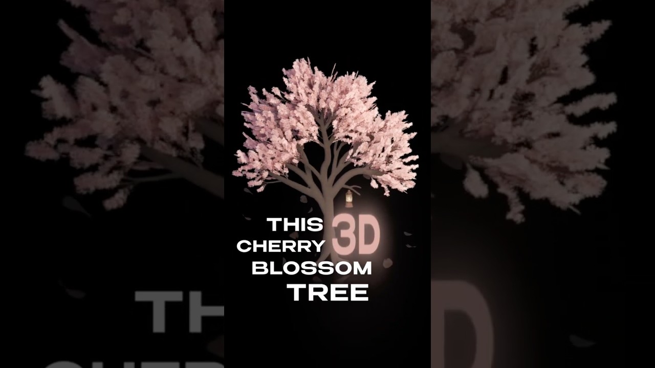 Вот как я создал 3D-модель цветущей сакуры 