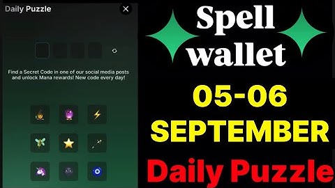 Spell wallet puzzle today 05 & 06 September | spell wallet daily puzzle | #spellwallet #combo |