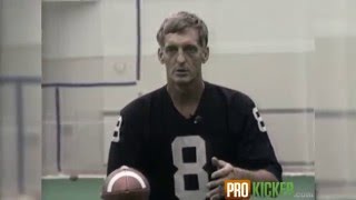 Ray Guy Punting Instruction - How to Punt a Football - "How to Punt a Spiral"- Lesson 9
