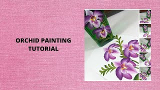 ORCHID PAINTING TUTORIAL | Painting Flowers | Easy | Beginners | Aressa1 | 2020