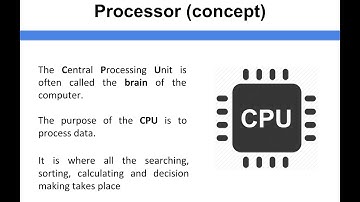 Computer Architecture - Processor (concept)