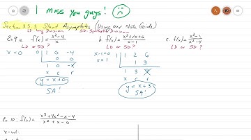 Algebra 2 Honors Section 3.5.3 Part 1 Slant Asymptotes Note Guide (Example 9 Only)