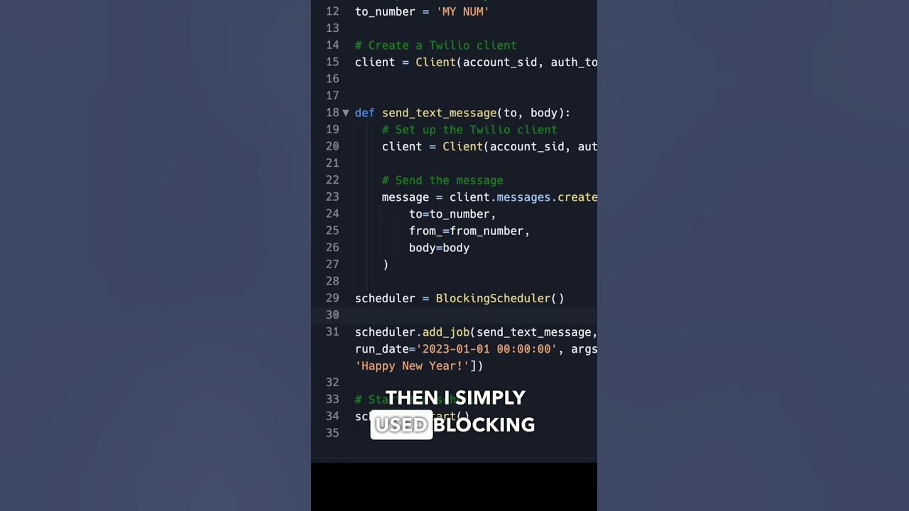 Using python to send text messages for me youtube
