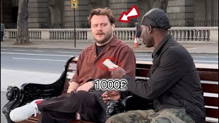 Asking Strangers For Money, Then Giving Them 100x What They Give Me! (MUST WATCH)