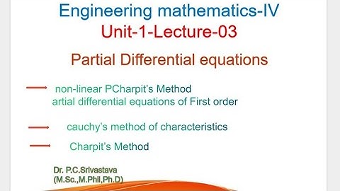 nonlinear first order partial differential E | Charpit