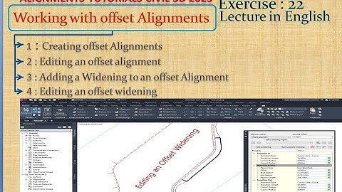 Working with Offset Alignments in Civil 3d Exercise 22