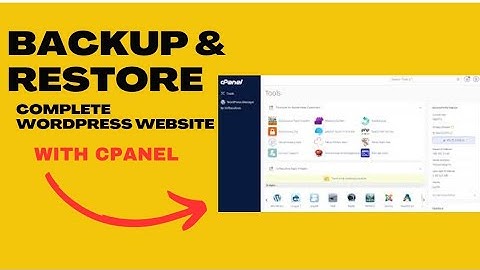 Backup and restore WordPress website|How to create complete WordPress website backup through cpanel