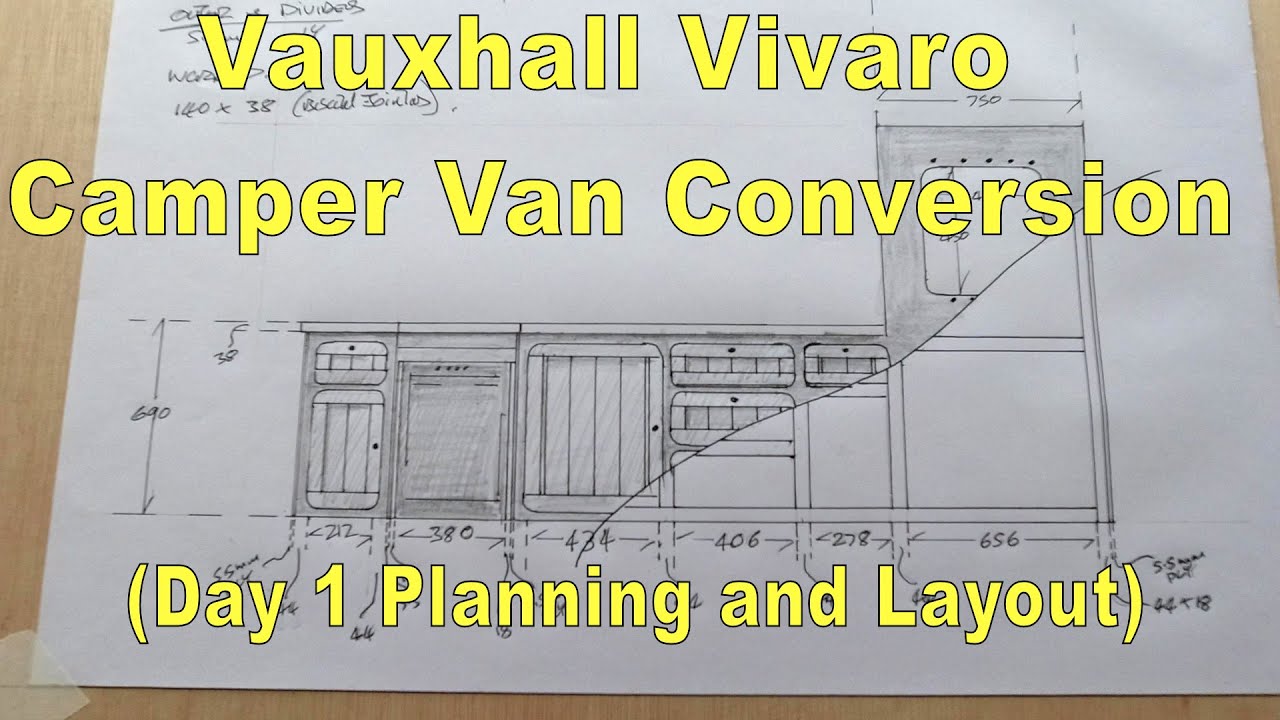 Vauxhall Vivaro Camper Van Conversion (Day 1 Planning and Layout) - YouTube