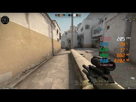 GeForce RTX 2060 -- Intel Core I5-4690K -- Counter Strike Global Offensive FPS Test Dust 2 Low