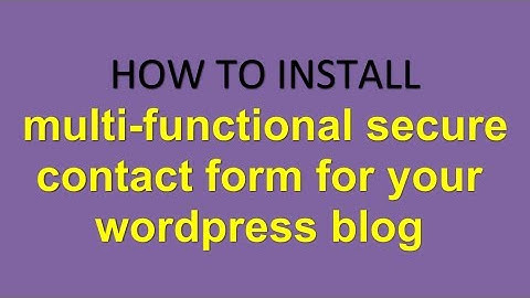 Using The Best WordPress Anti-Spam Contact Form Plugin