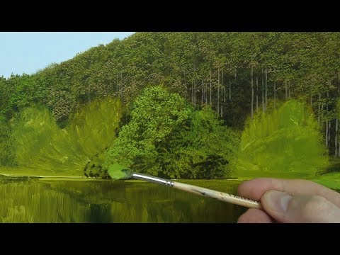 How To Paint Realistic Trees in 3 Easy Steps | Oil Painting Tutorial