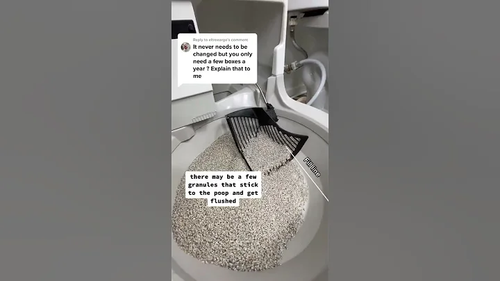 Cat litter that never needs to be changed?🤔 #cat #cats #shorts #catgenie