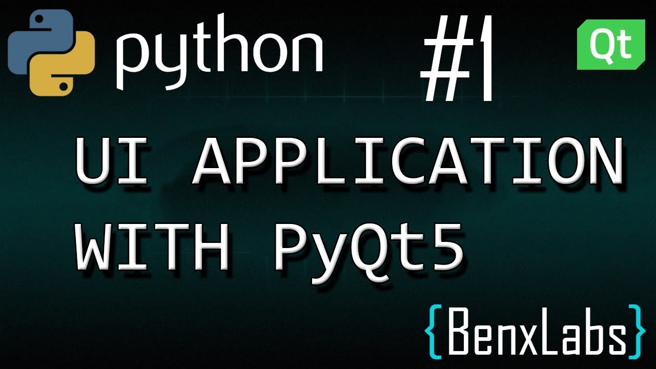 Python UI application with Qt designer and PyQt5 #1 - YouTube