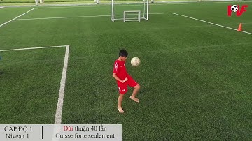 Học bóng đá cùng PVF - Bài tập tâng bóng 6 cấp độ cực hay