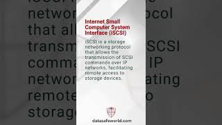 Internet Small Computer System Interface, iSCSI, Cybersecurity Mini Dictionary #shorts