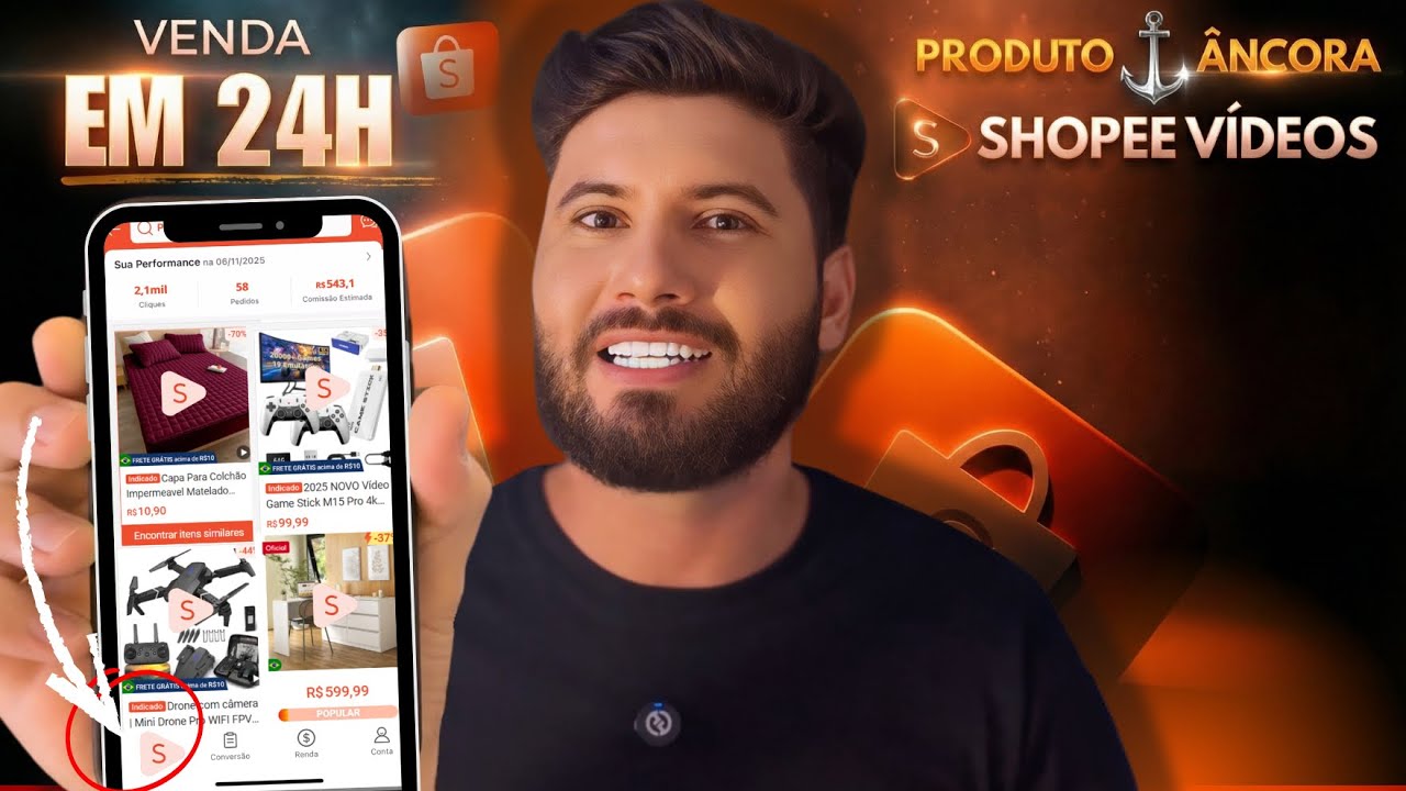 AFILIADO SHOPEE: Como Vender em 24h Usando Shopee Vídeos (Guia Completo)