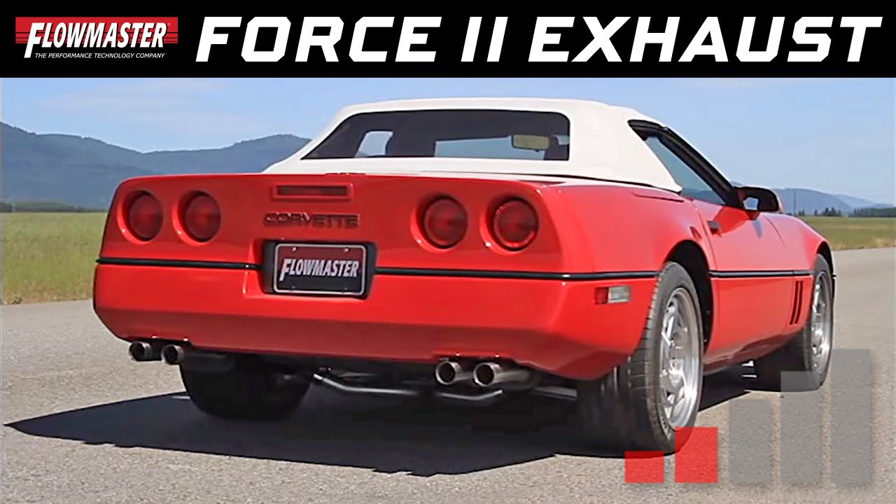 magnaflow muffler chart 1986-90 Corvette C4 5.7L - Force II Cat-back Exhaust System 17153