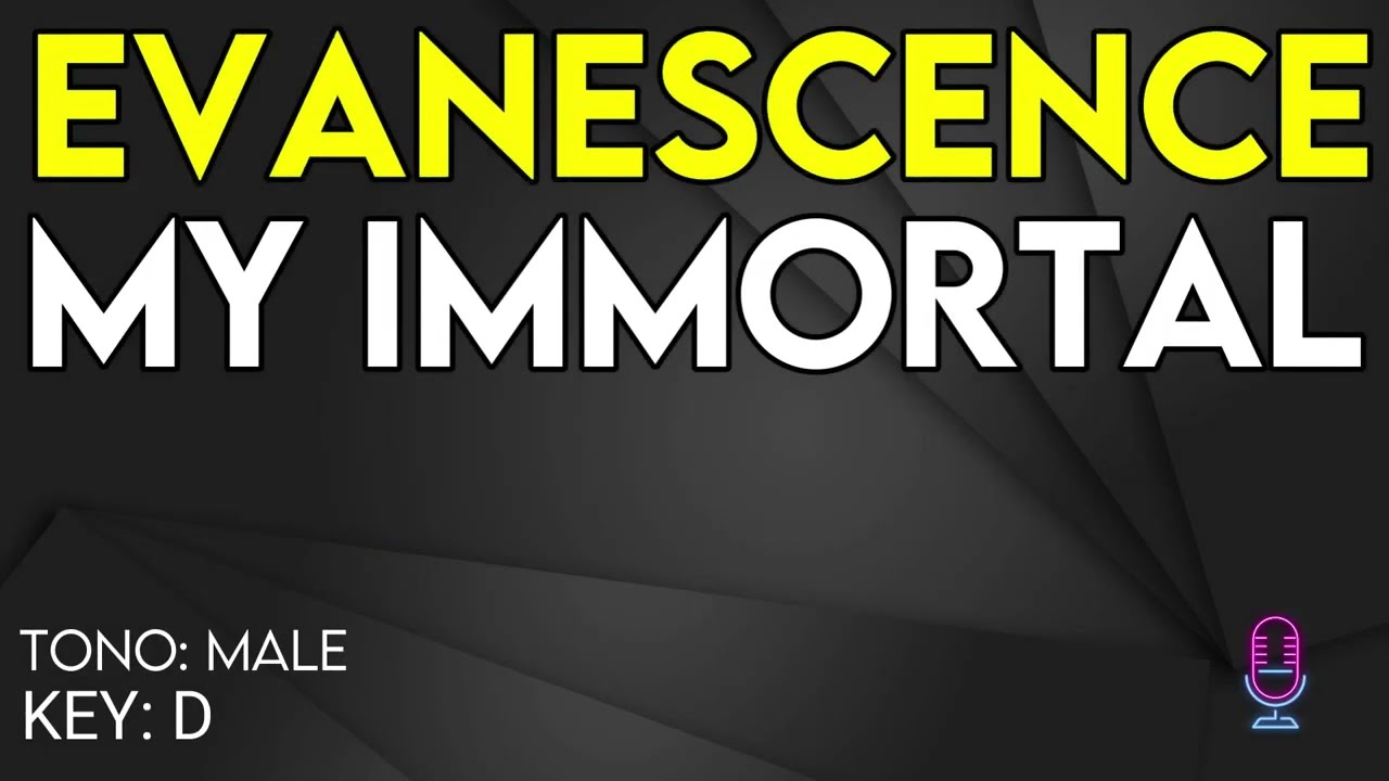 Evanescence - My Inmortal - Karaoke Instrumental - Male