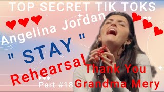 ANOTHER BRAND NEW TOP SECRET TIK TOK From Grandma Mery ! Rehearsal of  "Stay" Authentic Raw and Real
