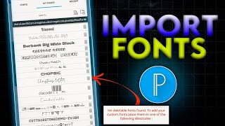 How to Add Fonts in Pixellab? Pixellab Me Font Kaise Add Kare? stylish fonts in pixelab |Mobitorials screenshot 5
