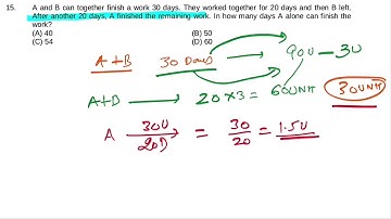 A and B can together finish a work 30 days. They worked together for 20 days and then B left