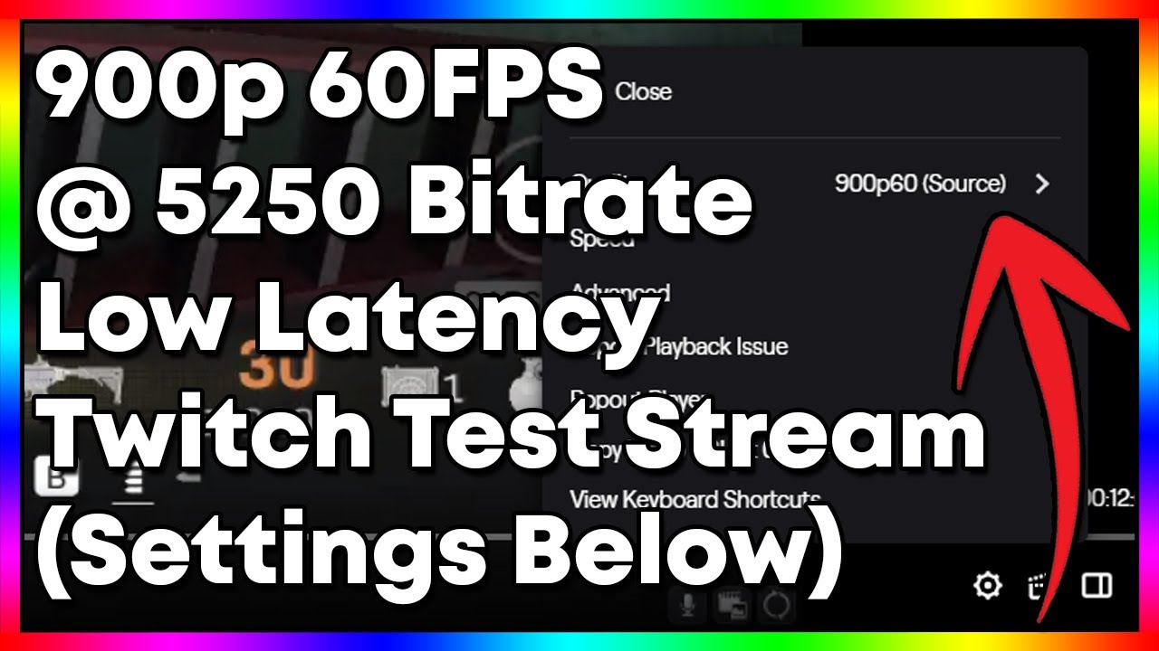 900p 60fps 5250 Bitrate Low Latency Twitch Stream Test Settings In The Description Youtube