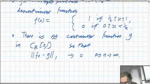 Lecture 12: Functional Analysis - Normed spaces and Banach spaces