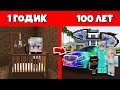 Как Человек прожил жизнь в Майнкрафт : Эволюция Мобов 1 годик 100 лет / Как менялся Цикл Семьи