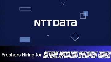 🚨 NTT DATA Mass Hiring| Software Applications Development Engineer Hybrid Jobs in India | Apply Now!