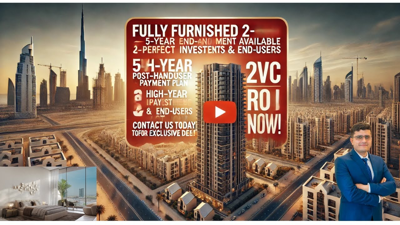 Own a Fully Furnished 2-Bedroom with  5-Year Post-Handover Plan! 