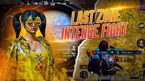 DC Vegeta 🔥Intense 1v4 Last Zone conqueror lobby | BGMI
