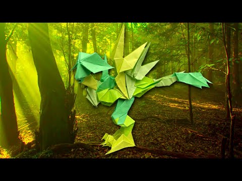 【折り紙ドラゴン】カンムリ/【origamidragon】Cumuli