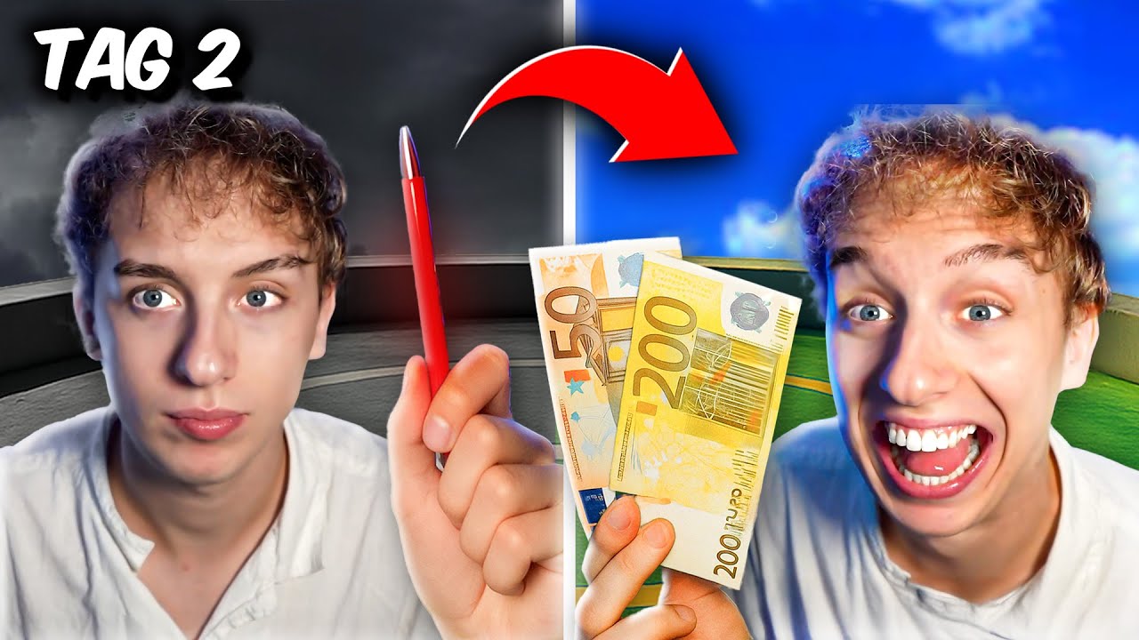 Ich tausche einen Stift gegen Geld in 100m Höhe