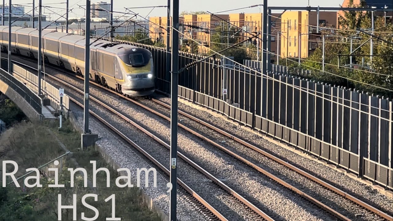 Trains at Rainham, HS1, CTRL - YouTube