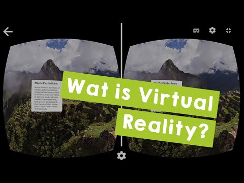 Wat is virtual reality?  - Maak een VR tour Missie 1