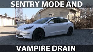 Energy consumption with Sentry Mode