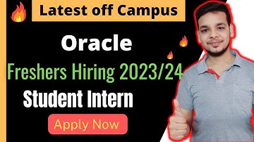Latest Off Campus Job Drive | 2024 | 2023 Batch | Oracle Hiring | MTS Intern |Mega Hiring Drive