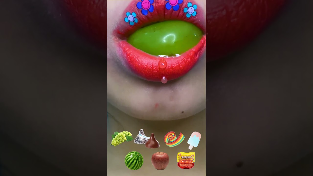 Ешьте зеленый виноград, асмр виноградные шорты