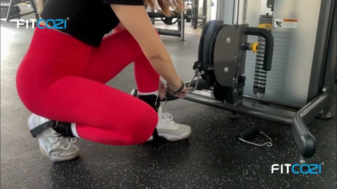 Fitcozi Ankle Strap Cable Machine, Padded Ankle Straps for Cable