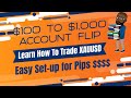 INSANE Forex Scalping On XAUUSD | Learn How To Trade Gold| EASY |Crazy Build| Flipping $100 To $1000