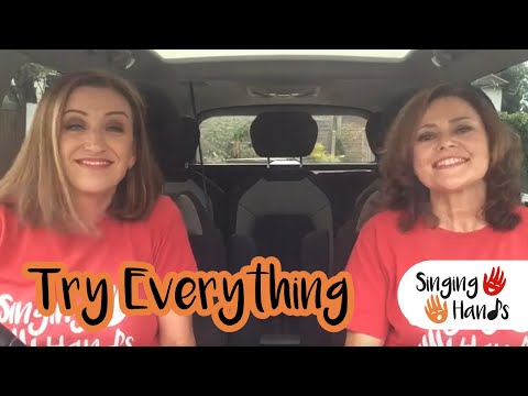 Makaton Carpark Karaoke - Try Everything - Singing Hands