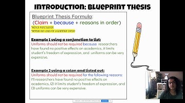 Blueprint Thesis writing lesson