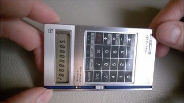 Tiny vintage Sharp calculator from the 70s
