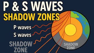 seismic waves: shadow zones of p and s waves through animation.#upsc #education #subscribe