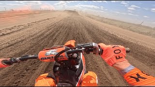 Attempting to Ride in a Sandstorm at Bar 2 Bar MX