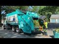 Big Mack Granite / Leach 2RIII Garbage Truck Crushing Yard Waste Part 2