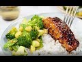 Teriyaki Salmon with Sesame Greens and Steamed Rice | Classic Recipes