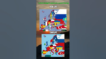 I asked chatgpt to generate a map of Europe #shorts #geography #europe #mapping