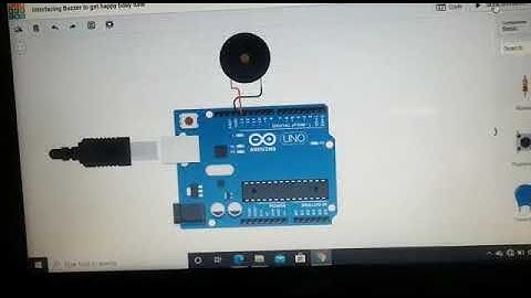 Happy birthday Implementation on Arudino Board. Internship Program on IoT